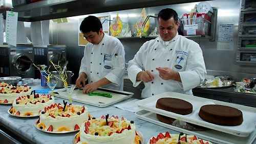 Culinary department on a cruise ship